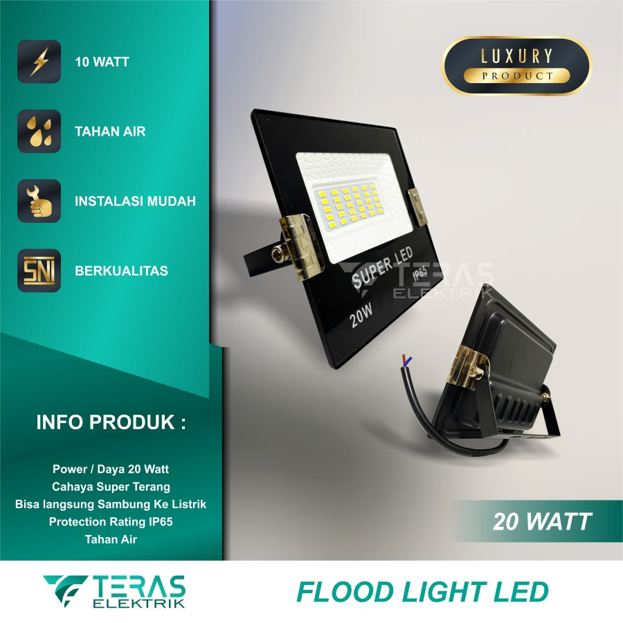 Jual Lampu Sorot Flood Light Led Watt Lampu Tembak W Cahaya Terang