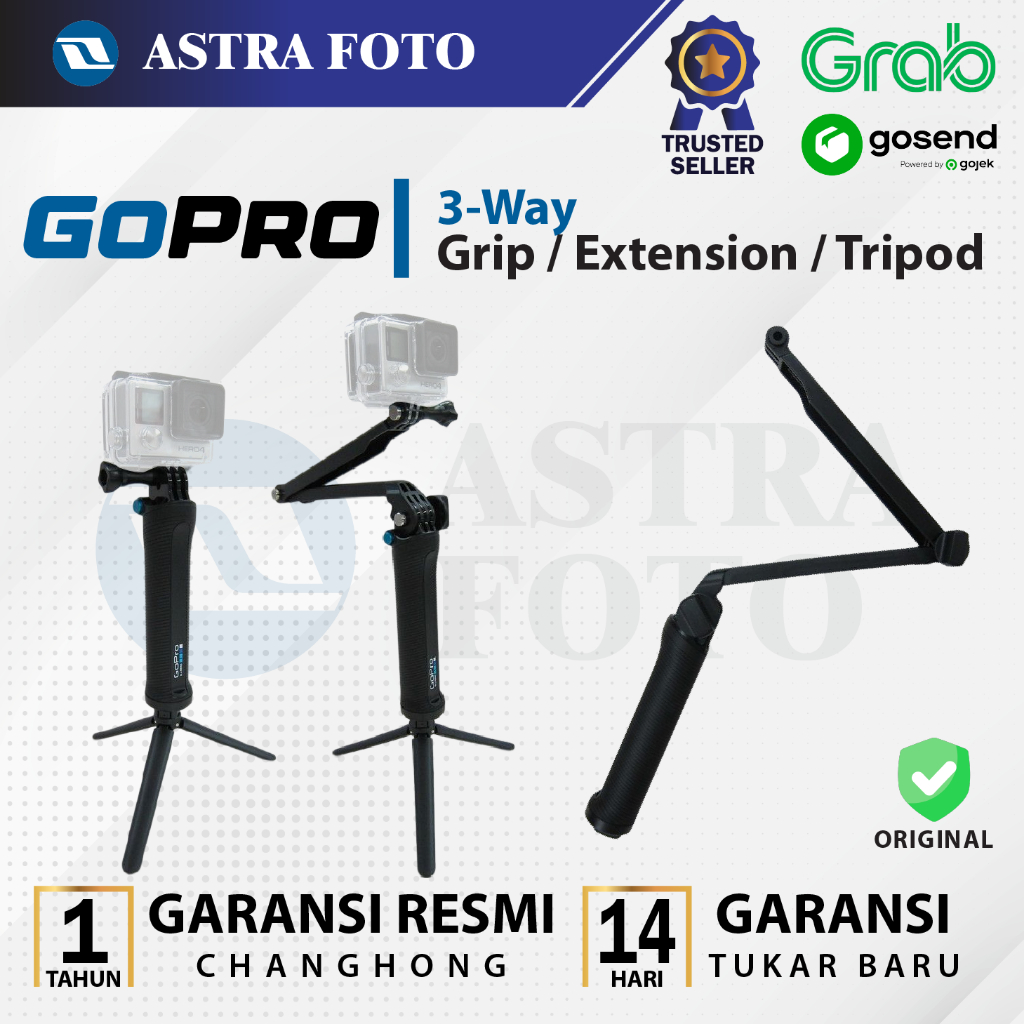 Jual GoPro 3Way GoPro 3 Way GoPro 3-Way Grip Arm Tripod AFAEM-001 ...