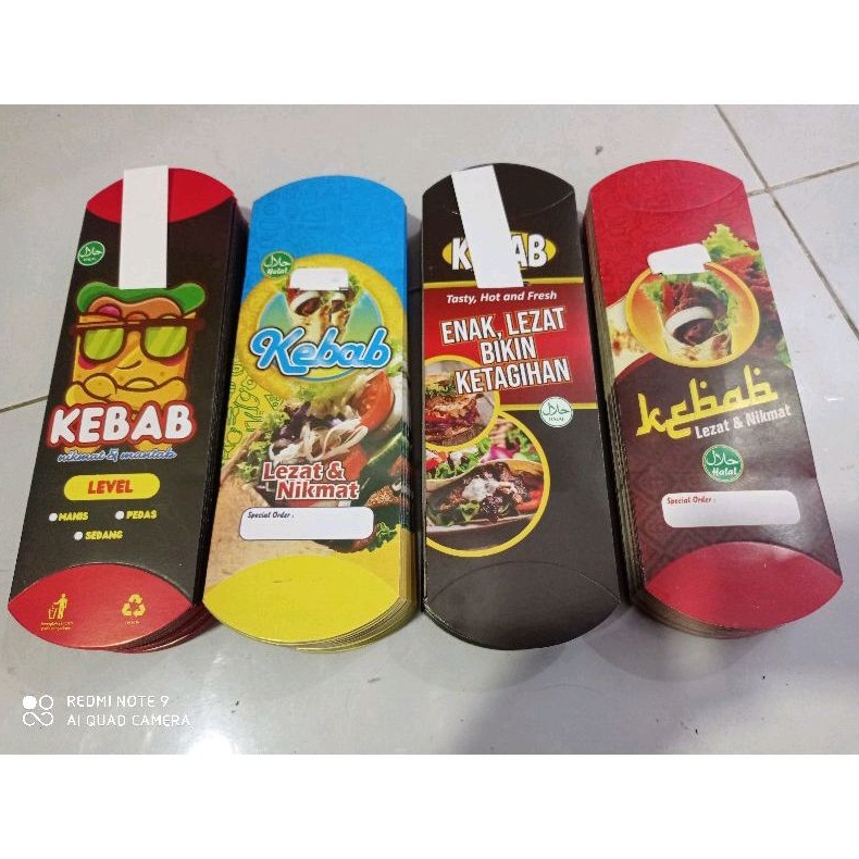 Jual Kertas Kebab 100 Lembar Wadah Kebab Dus Kebab Pembungkus