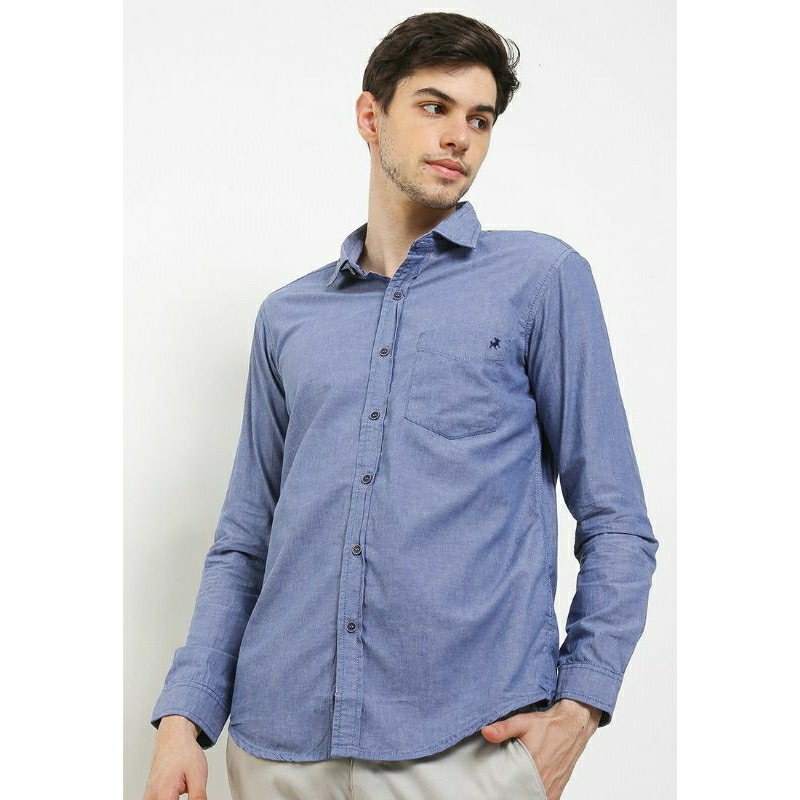 Lois Classic Plain Kemeja Pria