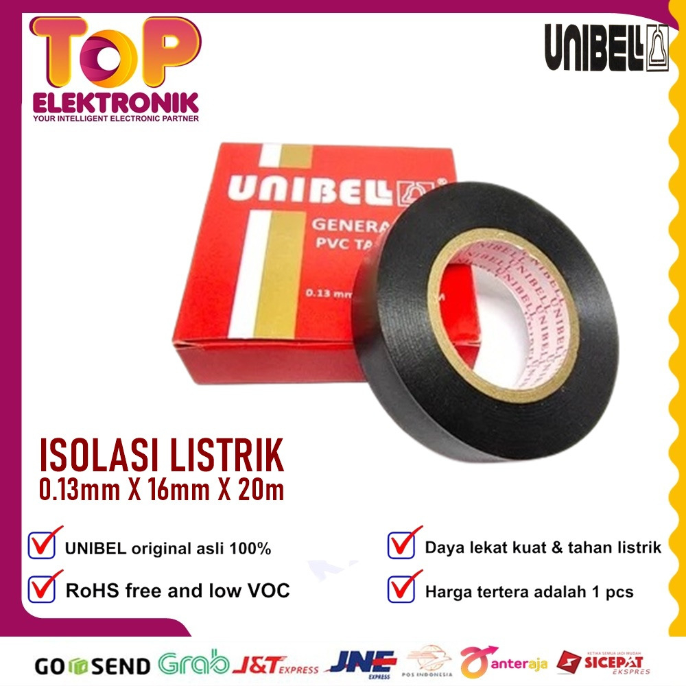 Jual Isolasi Listrik Hitam Unibell Tpelektronik Shopee Indonesia