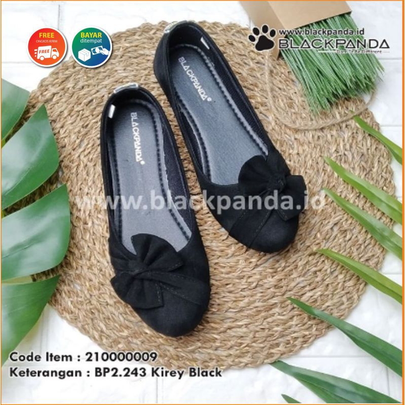 Jual Blackpanda Flat Shoes - Sepatu Black Panda - Sepatu Wanita - Black ...