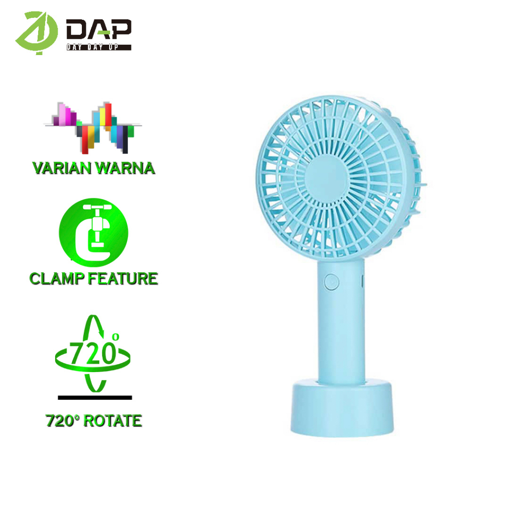 Jual DAP DB03 Portable Fan, Powerbank 2200mAh Mini Fan Kipas Angin