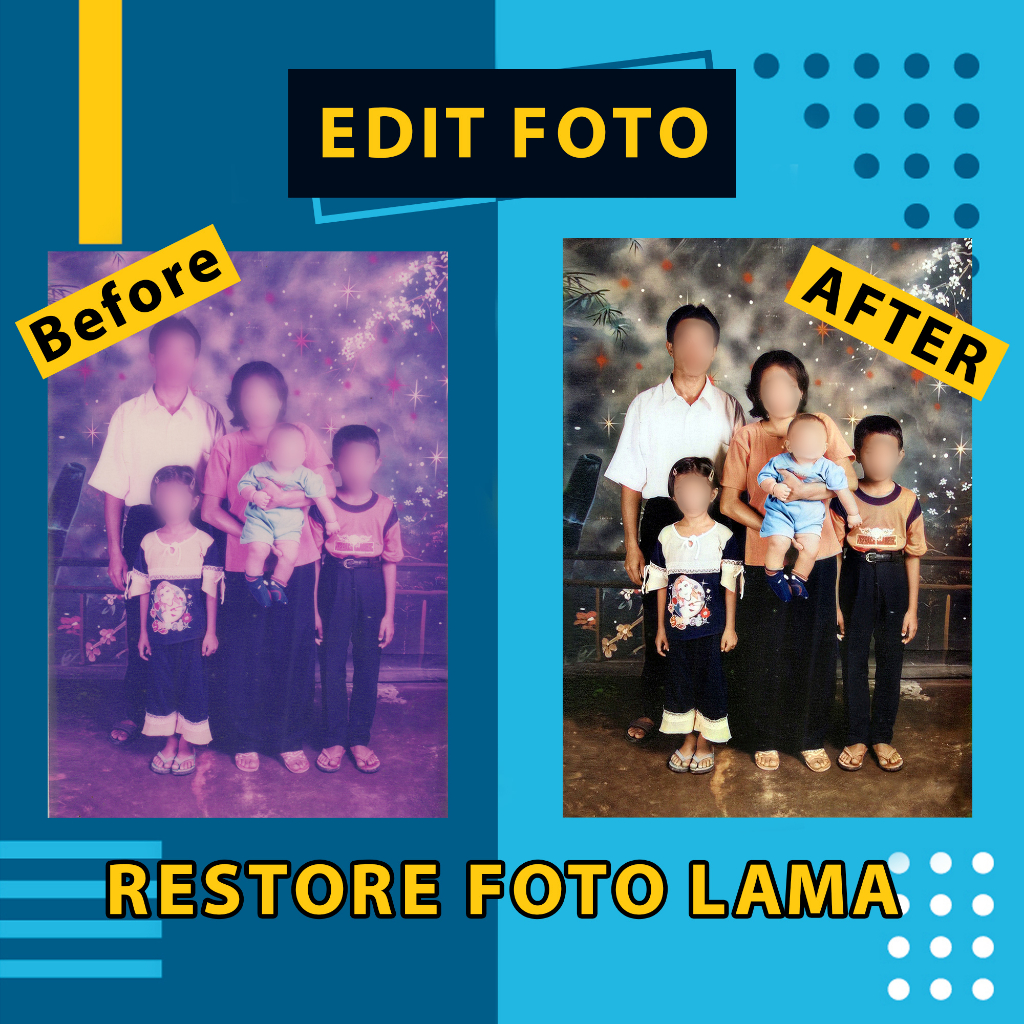 Jual Jasa Edit Foto / Edit Ganti Background / Edit Latar / Restore Foto
