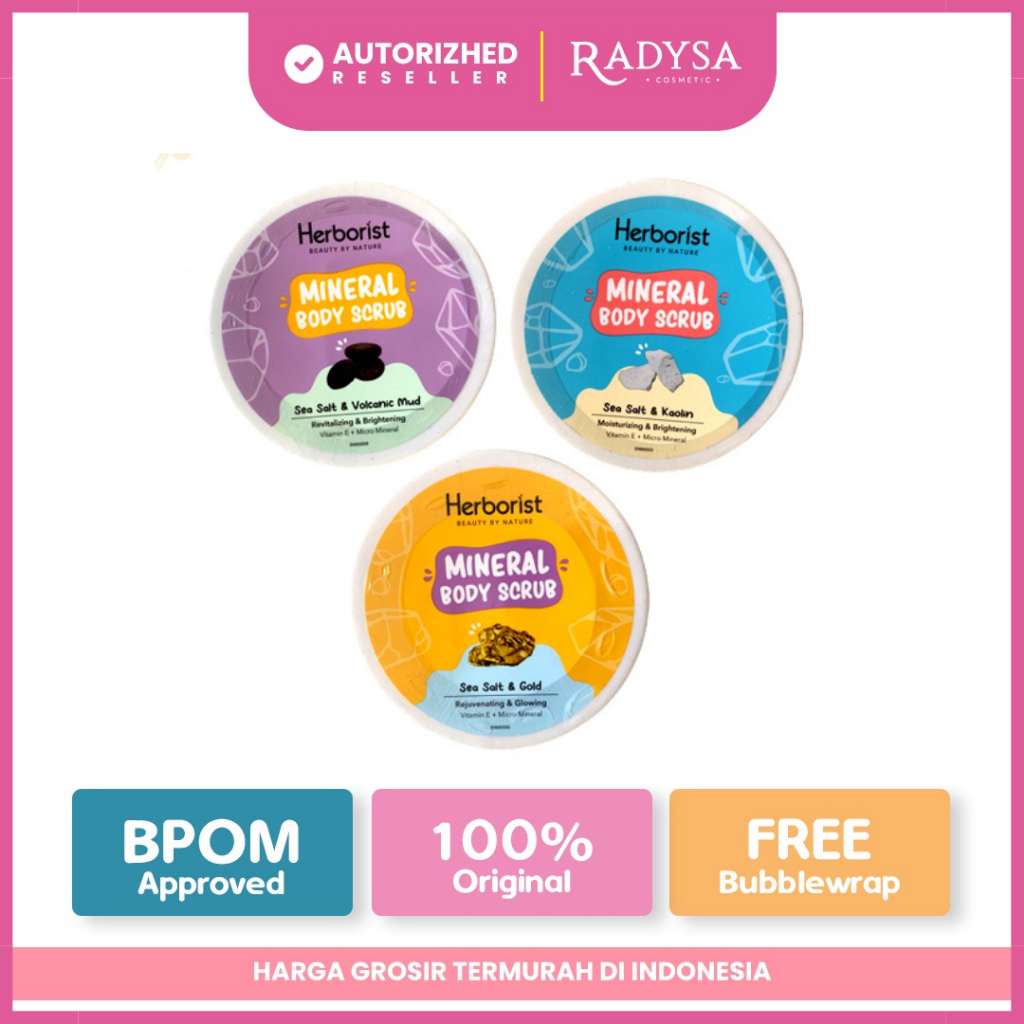 Jual 𝐑𝐀𝐃𝐘𝐒𝐀 - Herborist Mineral Body Scrub || Herborist Natural ...