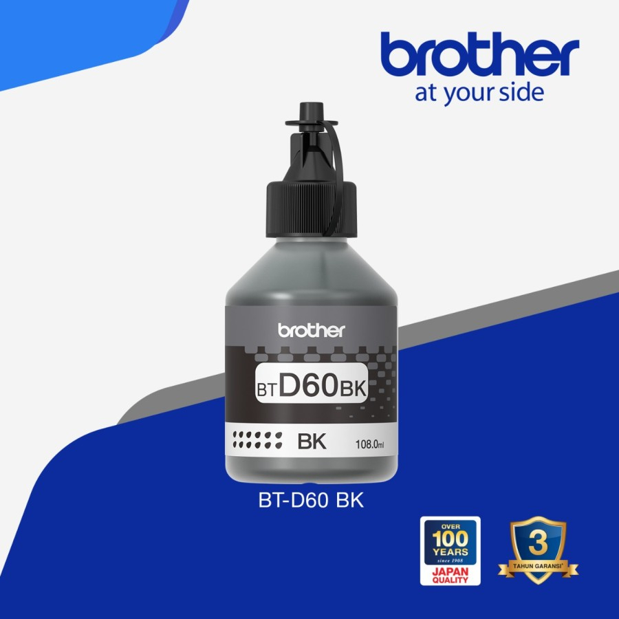 Jual Brother INK Bottle BT-D60BK - Tinta Printer Hitam BT D60 BLACK ...