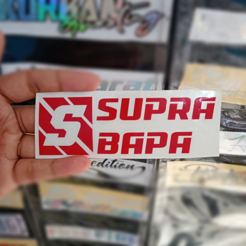Jual cutting Stiker Supra Bapa Sticker reflektive variasi motor ...
