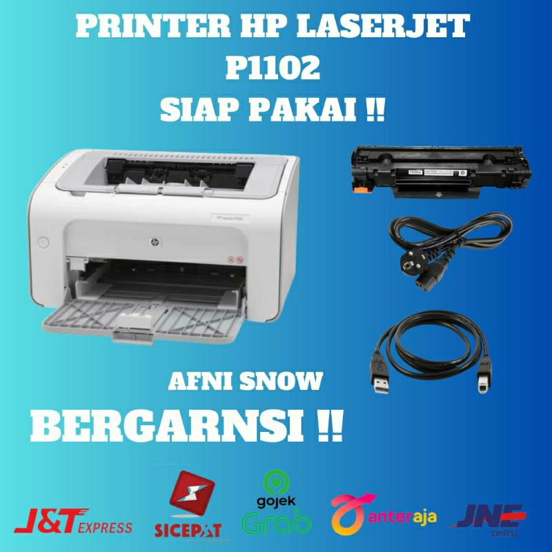 HP LASERJET P1102 STAMPANTE LASER A4 BIANCO 18PPM CON TONER NUOVO