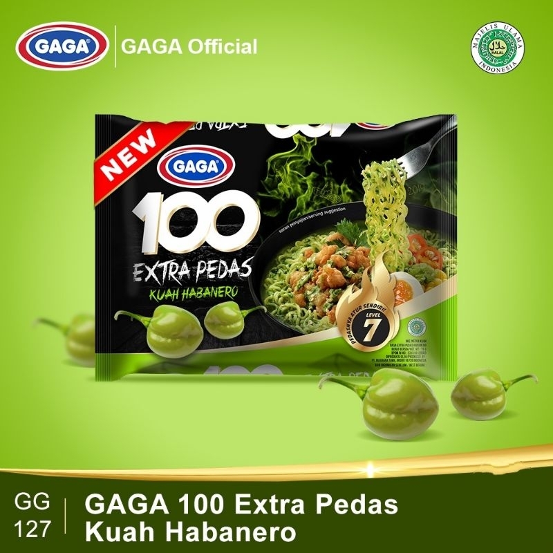 Jual Mie Instan Gaga 100 Extra Pedas Kuah Habanero 75 Gr Shopee Indonesia