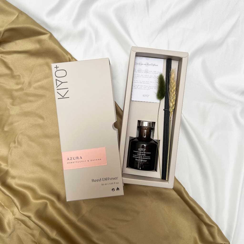 Jual KIYO+ Reed Diffuser AZURA / Honeysuckle & Davana 50ml | Shopee ...