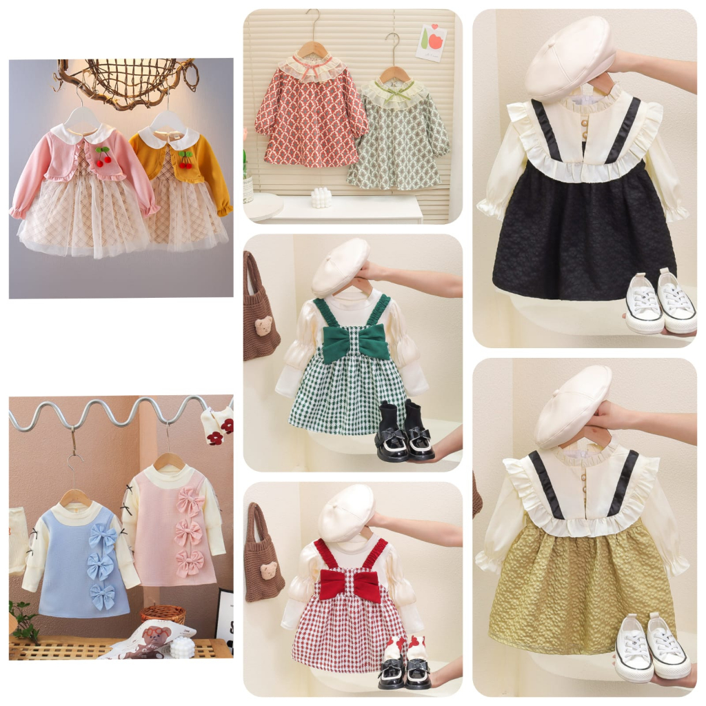 Jual 6Bulan 4Tahun New Arrival Dress Korea Anak Perempuan / Dress
