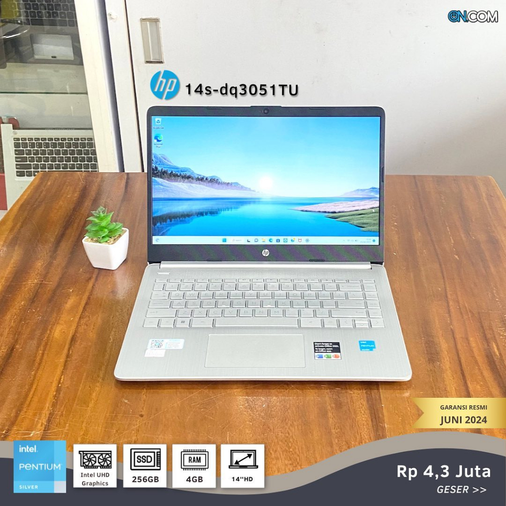 Jual Hp 14s Dq3051tu Intel Pentium Silver N6000 Intel Uhd Graphics 500mb Shopee Indonesia 7730