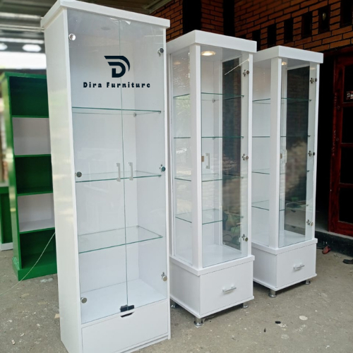 Jual almari kaca hias / Lemari Pajangan Kaca / Lemari Hijab dan Tas
