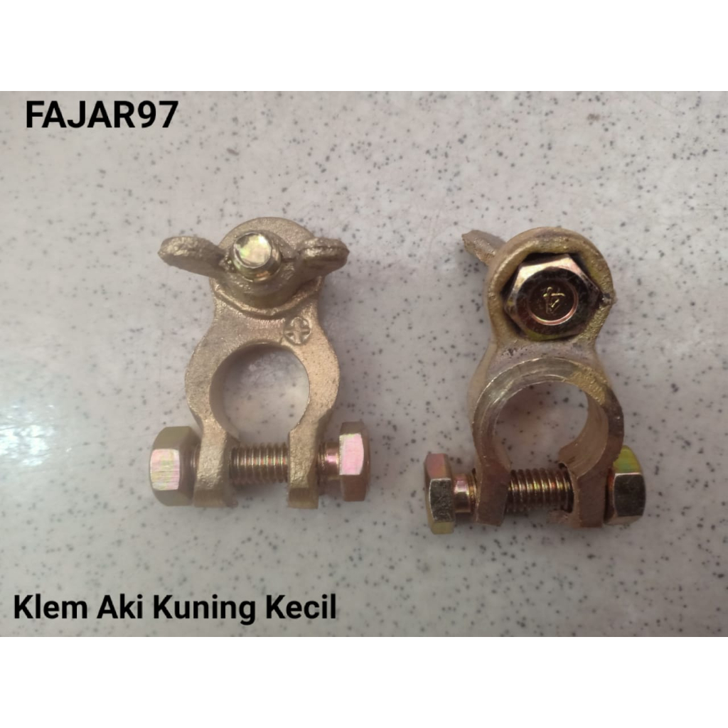 Jual Klem Aki kepala Aki kuning/timah KECIL | Shopee Indonesia