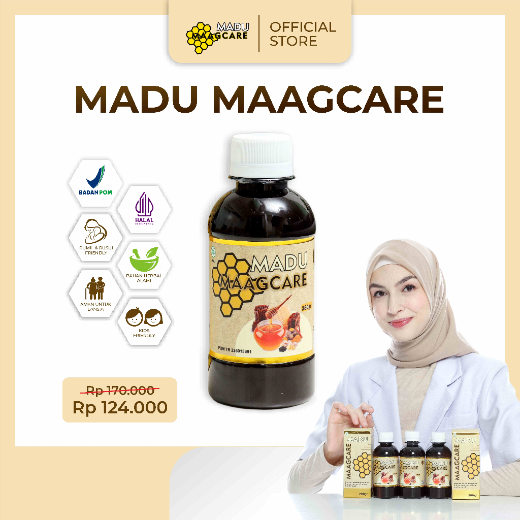 Jual Maagcare Madu Herbal Asam Lambung Obat Maag Kronis Gerd Kronis Asli Bpom Shopee Indonesia