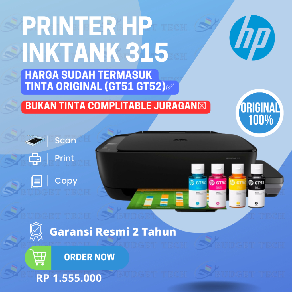 Jual HP Ink Tank Printer 315 HP315 HP 315 All In One With Original Ink ...