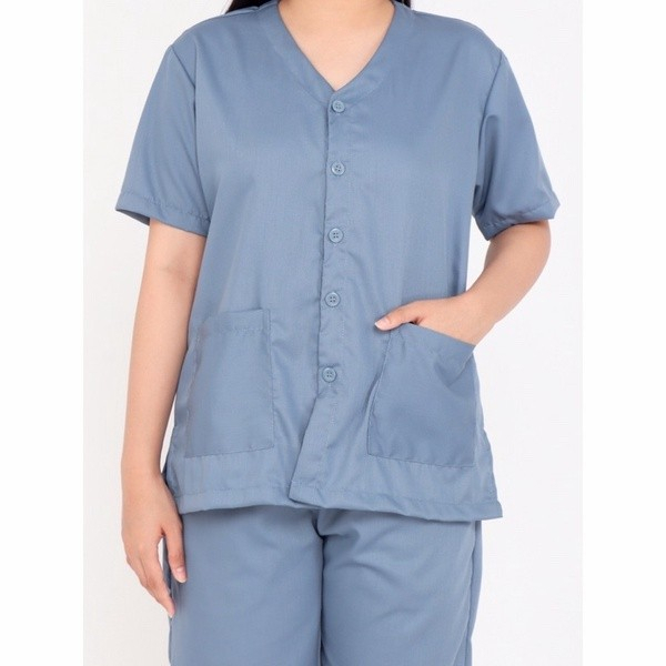 Jual Baju Operasi Baju Ok Lengan Panjang Dan Pendek Kancing Depan Resleting Seragam Medis 