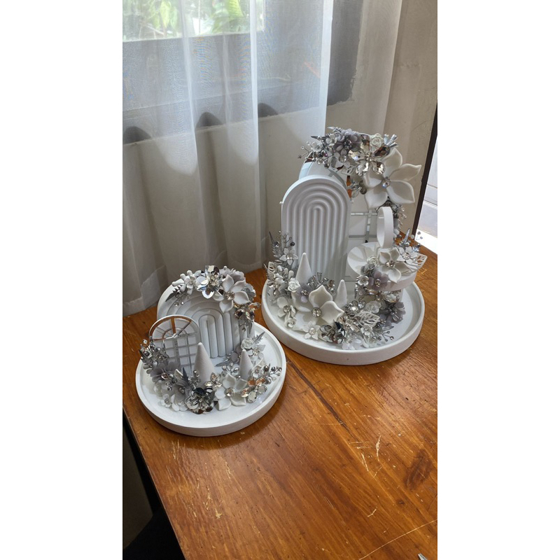 Jual Akrilik Model Jendela/Ring Box Jendela/Dekorasi Mahar Cendela