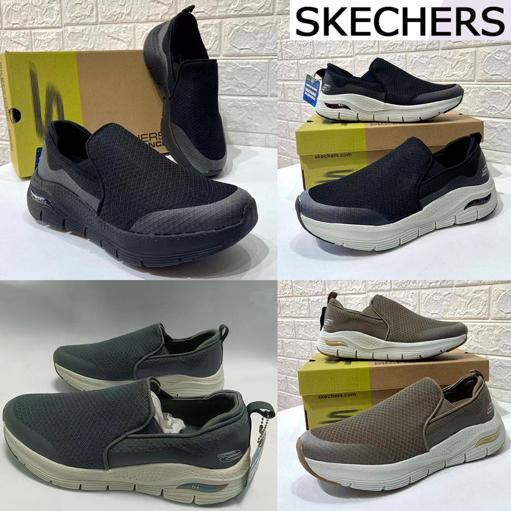 Jual SKECHERS Sepatu Pria Archfit Ballin Kasual Sepatu Casual Sepatu ...