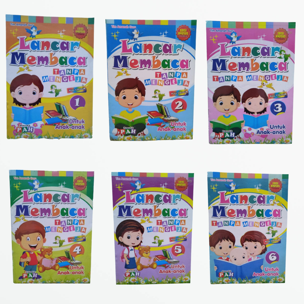 Jual Buku Anak Lancar Membaca TK/PAUD Jilid 1 Sampai 6 | Shopee Indonesia