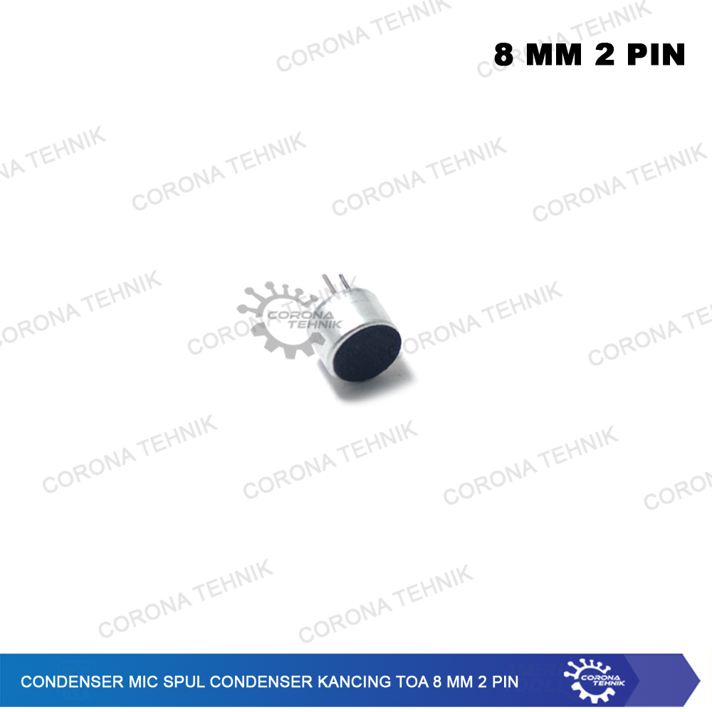 Jual Spul Condenser Kancing Toa 8 mm 2 Pin Condenser Mic Shopee Indonesia