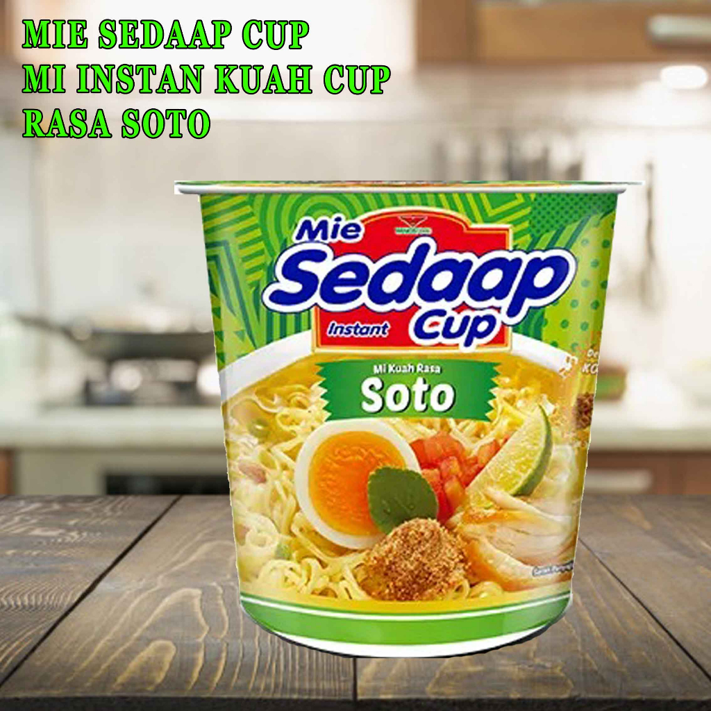 Jual Mie Sedap Cup/ Mie Instan Kuah Cup/ Rasa Soto/ 81g | Shopee Indonesia