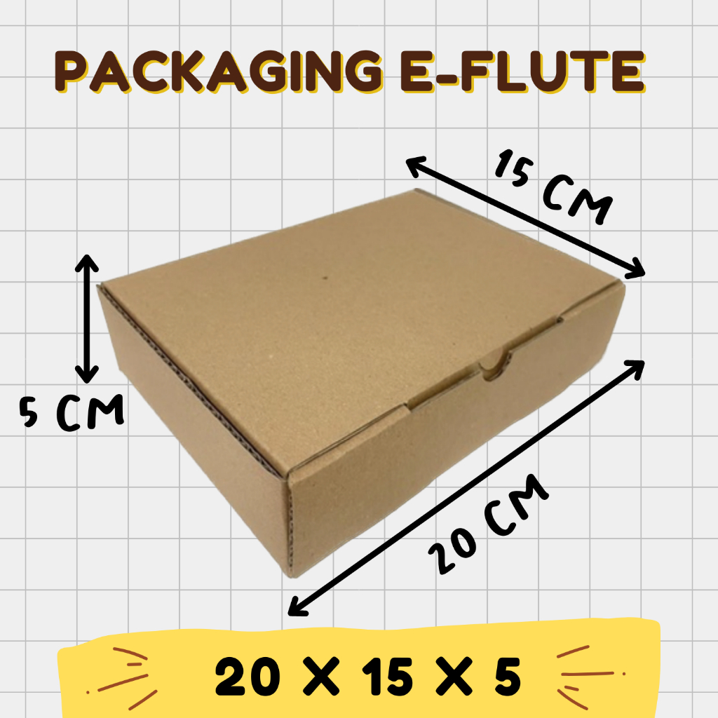 Jual Kardus Packaging E Flute Dus Box Uk X X Cm Shopee Indonesia