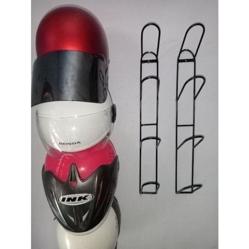 Jual Rak Helm Gantung Susun Tinggi Cm Rak Gantungan Helm Tempat