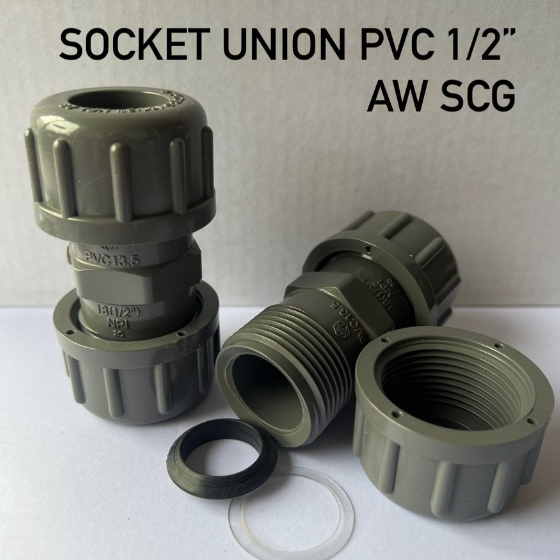 Jual Socket Union PVC 1/2