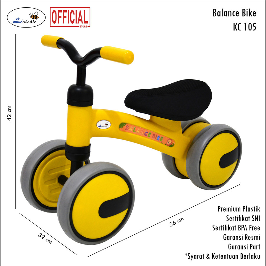 Jual SEPEDA KESEIMBANGAN ANAK KC105 BALANCE BIKE LABEILLE KC105 ride