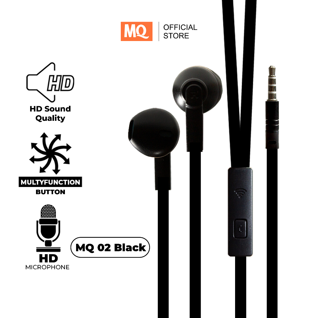Jual MQ Earphone Headset Gaming Superbass Stereo Plus HD HiFi Mic Jack