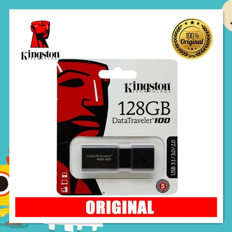 Jual kingston datatraveler 100 g3 16gb 32gb 64gb 128gb usb 3 0 flash