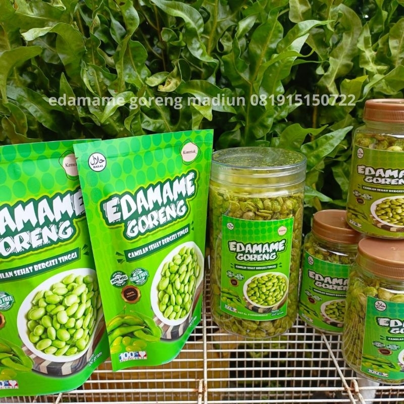 Jual EDAMAME KACANG GORENG CAMILAN SEHAT KEMASAN 350GR Shopee Indonesia