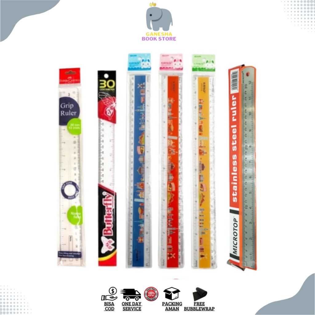 Jual Penggaris Cm Penggaris Besi Cm Penggaris Butterfly Faber Castell Cm Shopee