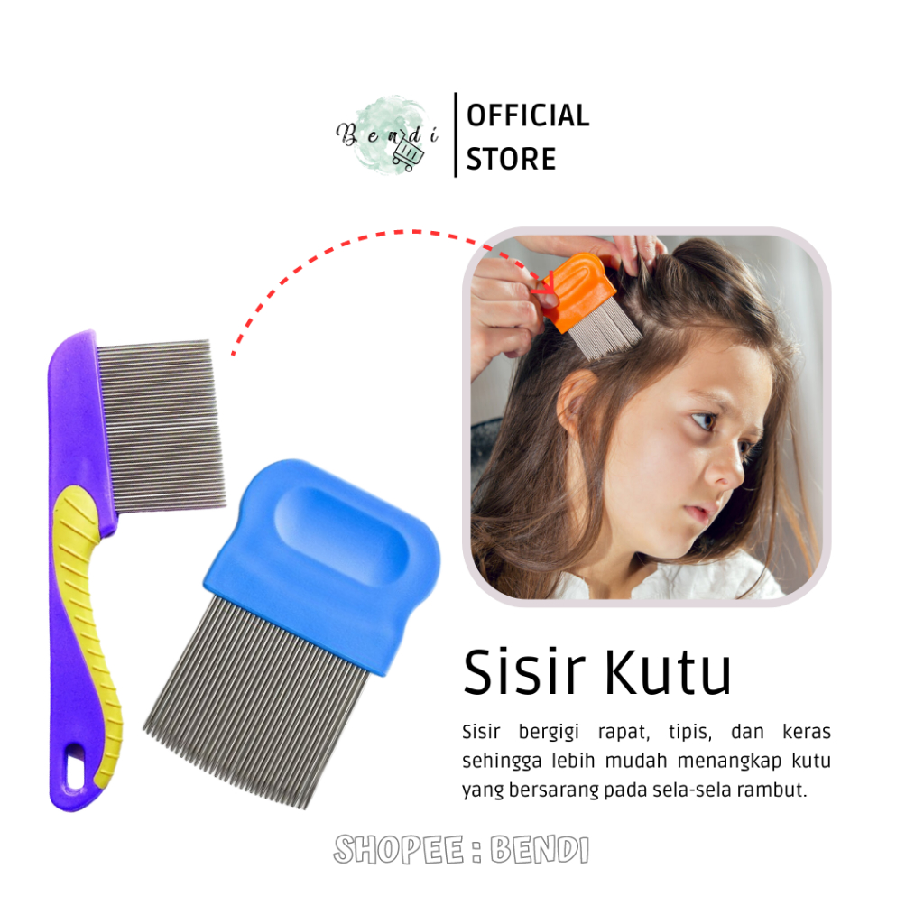 Jual Terminator Sisir Kutu Besi Sisir Ketombe Serit Sisir Rambut Shopee Indonesia 2636