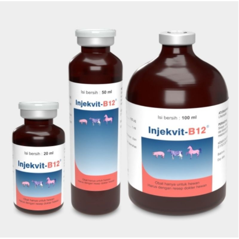 Jual INJEKVIT B12 50ML INJEKVIT B12 20ml VITAMIN SAPI VITAMIN KAMBING