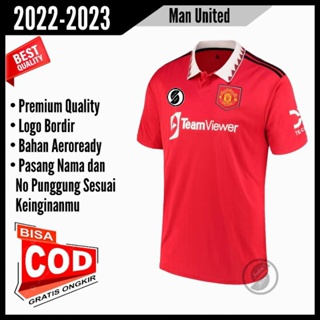 Jersey Sharp Manchester United MU, Fesyen Pria, Pakaian , Atasan