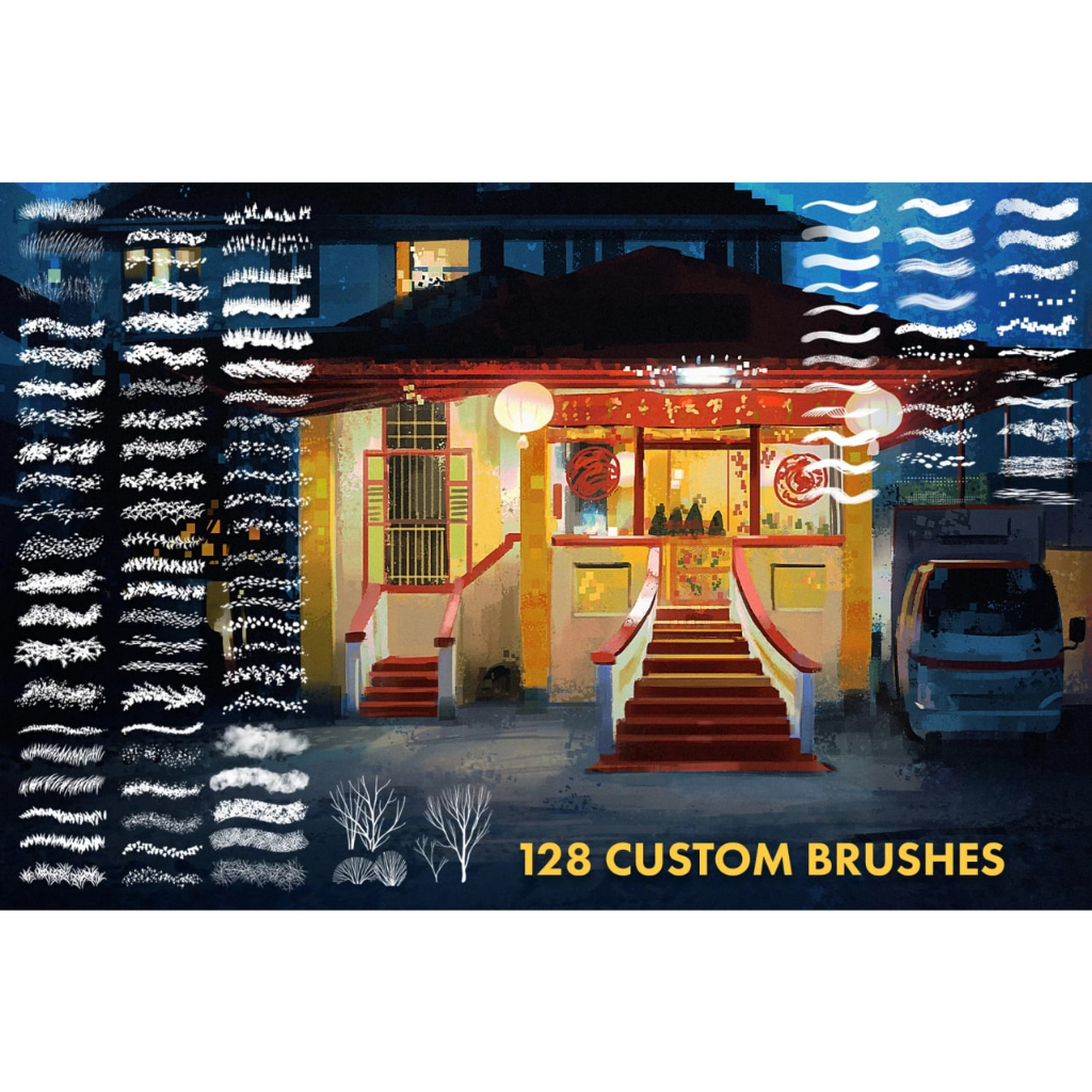 Jual Quick Environment Brushes for Photoshop and Procreate - 100423 ...