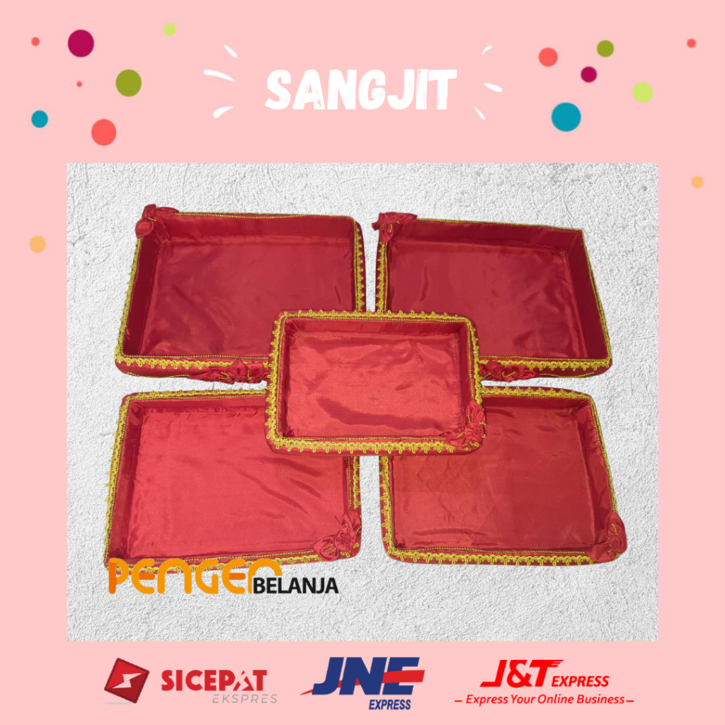 Jual Kotak sangjit / box hantararan / kotak merah / baki sangjit ...