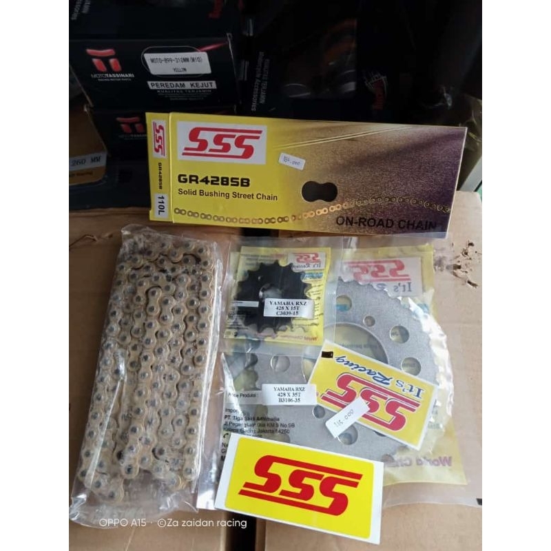 Jual Gir Set Triple SSS set 428/Tebal Jupiter z,Fizr,Jupiter Mx ,Rx ...