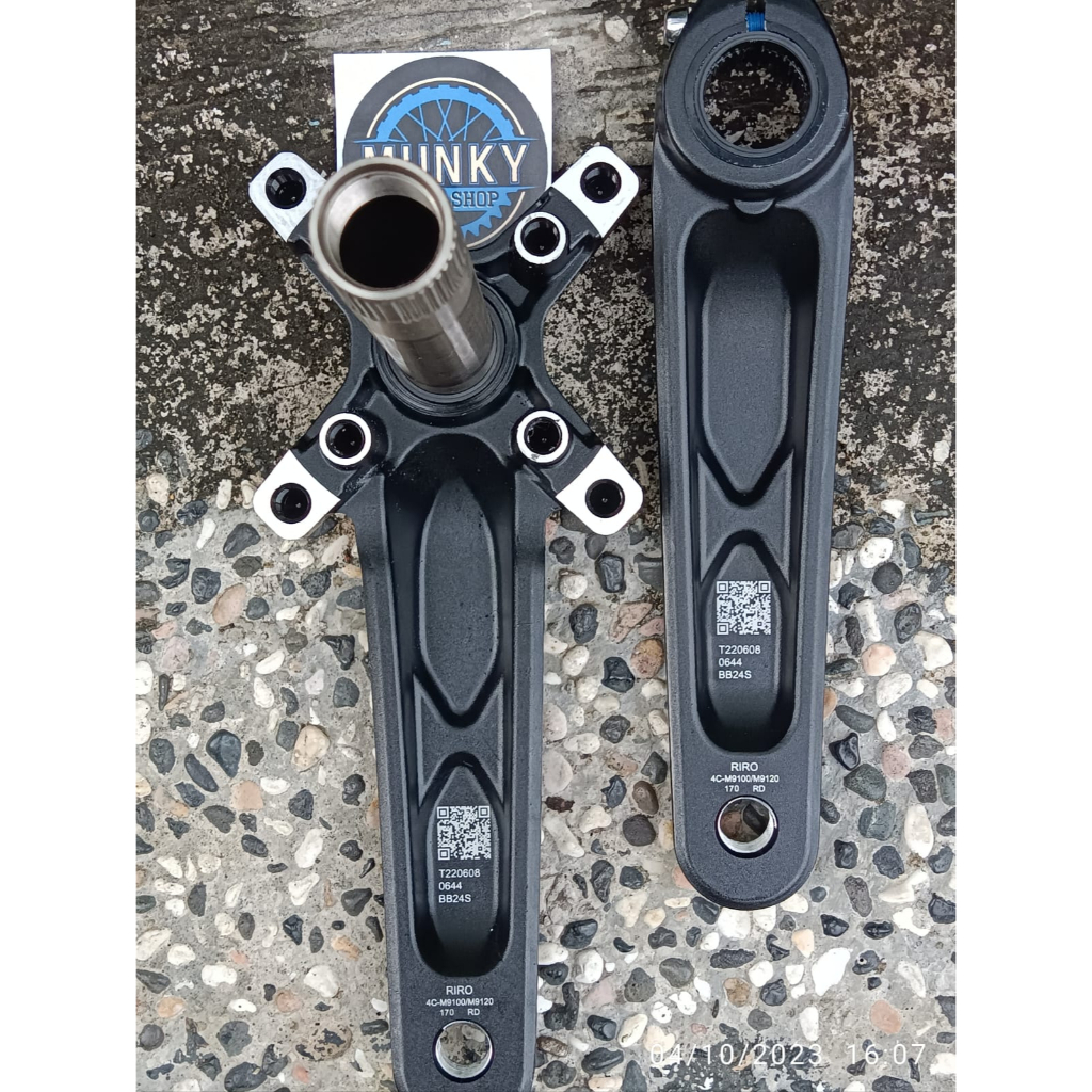 Jual Crank Crankset Riro XT Hollowtech HT 2 BCD 104 64 bisa single atau ...