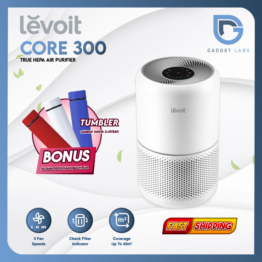 Jual Levoit Core 300 Air Purifier True HEPA Filter H13 Garansi Resmi