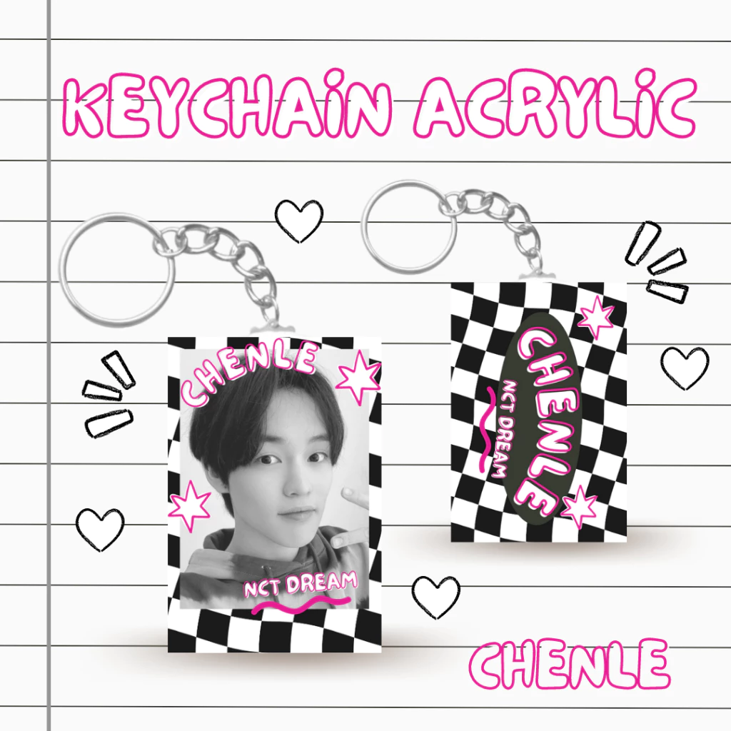 Kunci Rantai Akrilik NCT DREAM K-Pop dan Aksesoris Keychain
