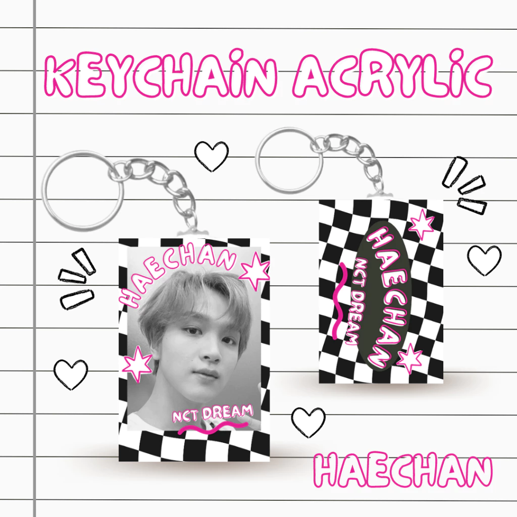 Kunci Rantai Akrilik NCT DREAM K-Pop dan Aksesoris Keychain