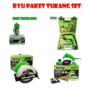 Jual Paket Tukang Kayu Hemat Ryu Mesin Planer Mesin Serut Kayu Mesin Bor Set Koper Mm Mesin