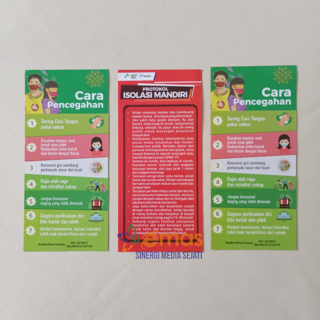 Jual Flyer Promkes Covid Flyer Cara Pencegahan Corona | Brosur Isolasi ...