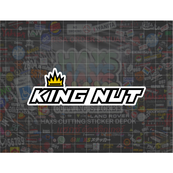 Jual Cutting Sticker King Nut Ukuran 10 Cm Untuk Motor Mobil | Shopee ...