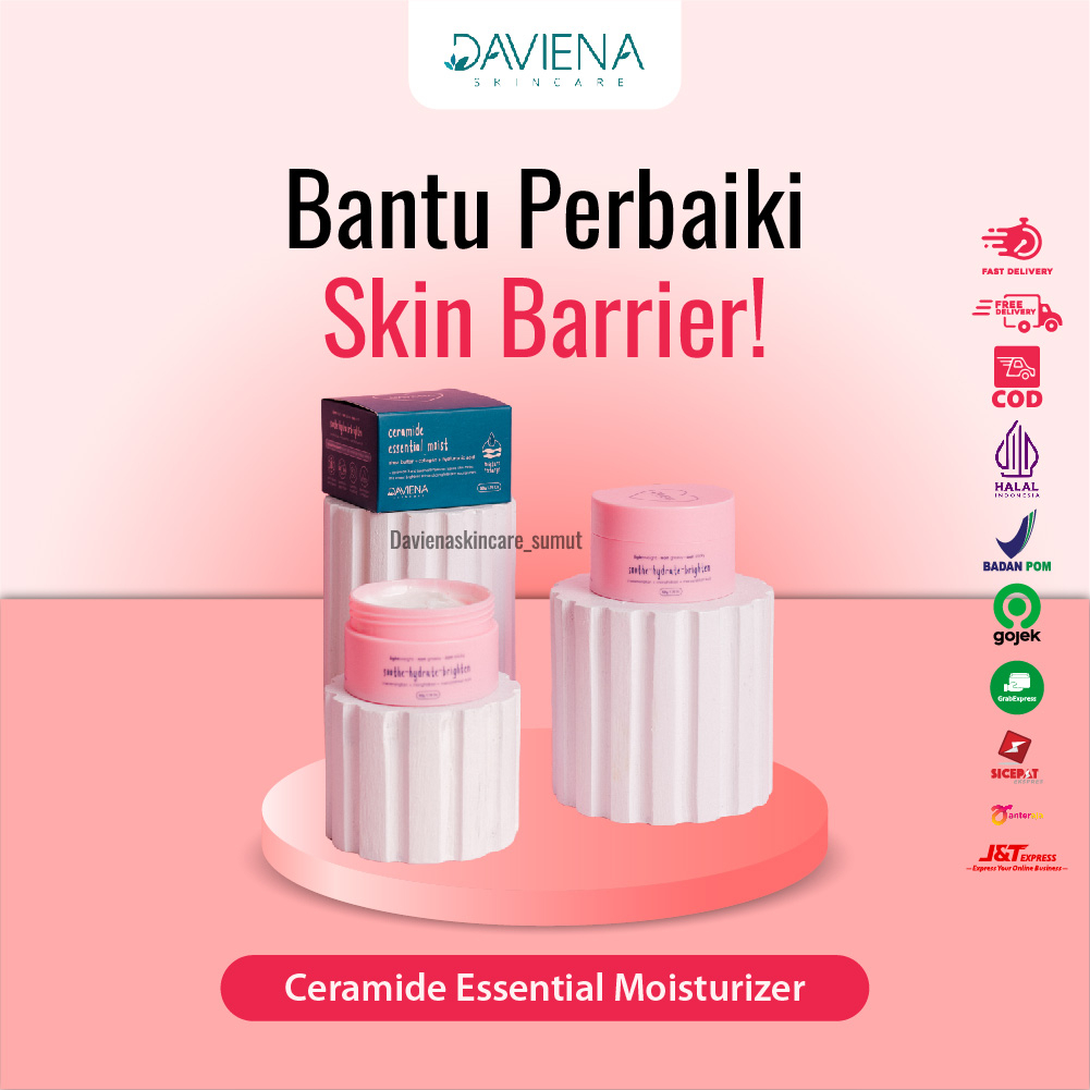 Jual Daviena Skincare Ceramide Essential Moisturizer Cream Ampuh