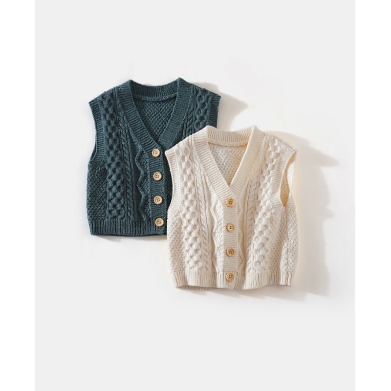 Noppies Unisex Cardigan Knit Nevers Unisex-Baby Vest