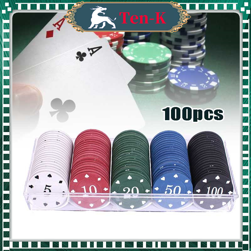 Jual Texas Holdem Poker Casino Game Set Texas Hold Em Chips Coins